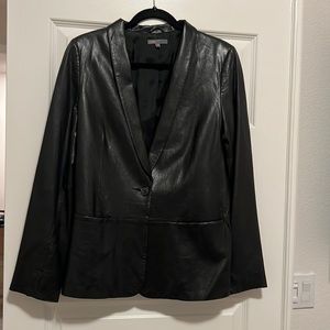 Black Vince leather blazer